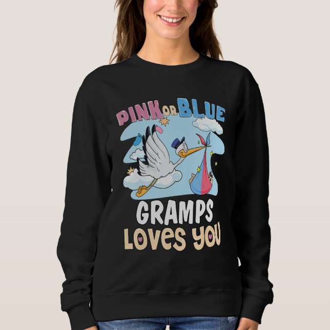 Moletom Pink or Blue Gramps Loves You Best Grandpa Ever Gr (Frente)