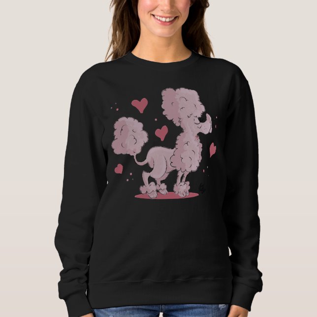 Moletom Pink Poodle Love (Frente)