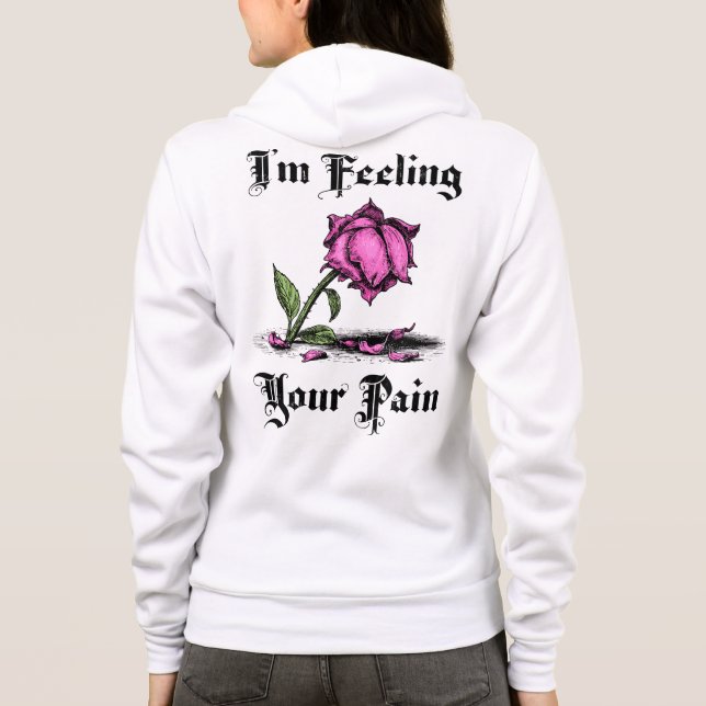 Moletom Pink Rose in Despair Front & Back (Verso)