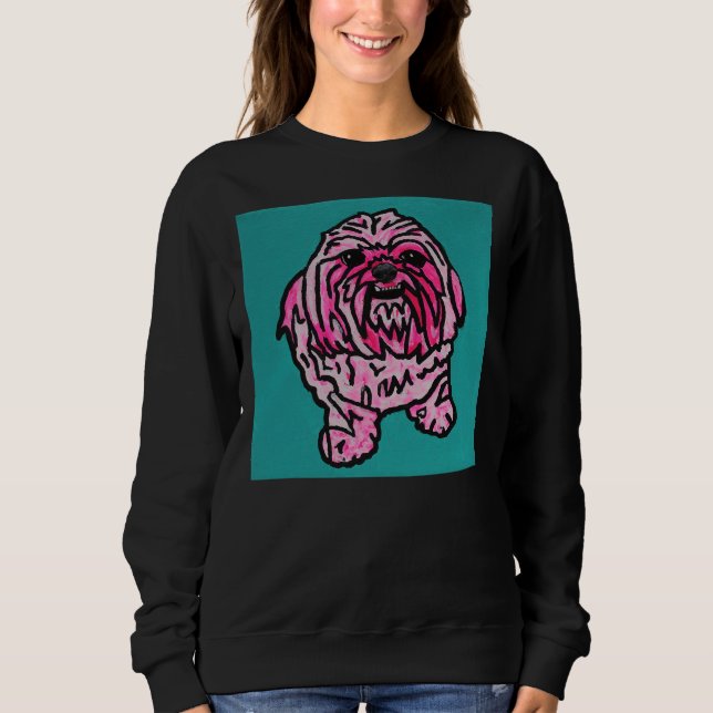 Moletom Pink Shih Tzu (Frente)