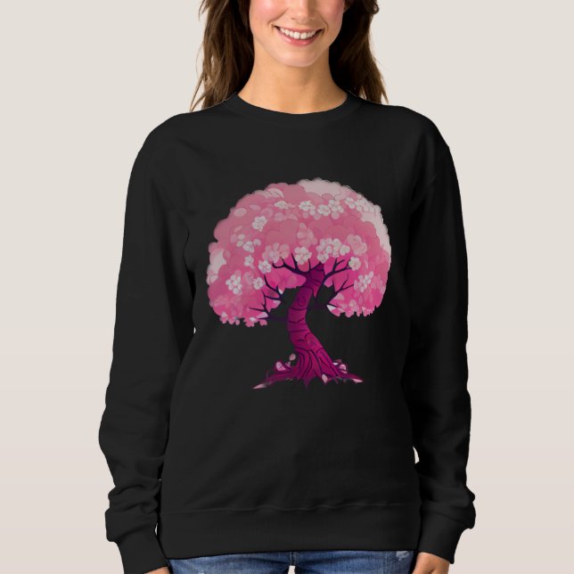 Moletom Pink tree of life cherry blossom (Frente)