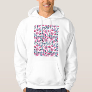 Moletom Pink Watercolor Daisies