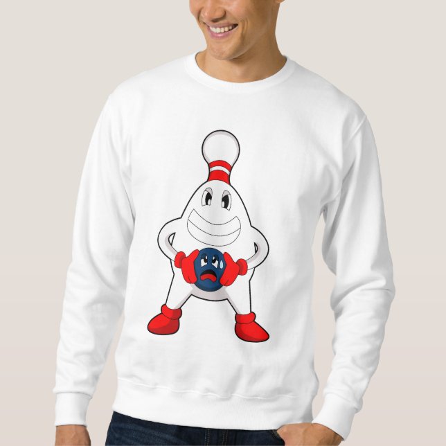 Moletom Pino de boliche Bola de boliche (Frente)