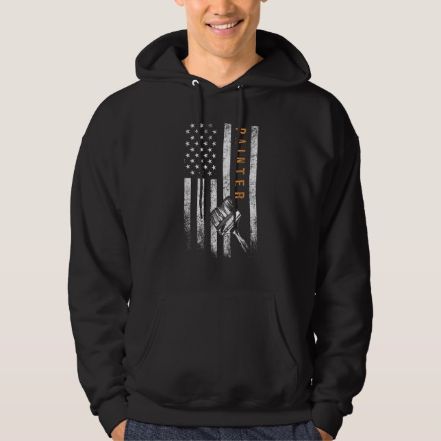 Moletom Pinter American Flag Painting (Frente)