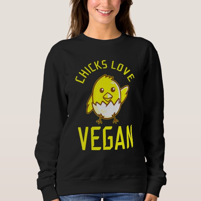 Moletom Pintinhos Love Vegan (Frente)