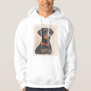 Moletom Pintura Alemã Pinscher Pintura Original Arte Anima