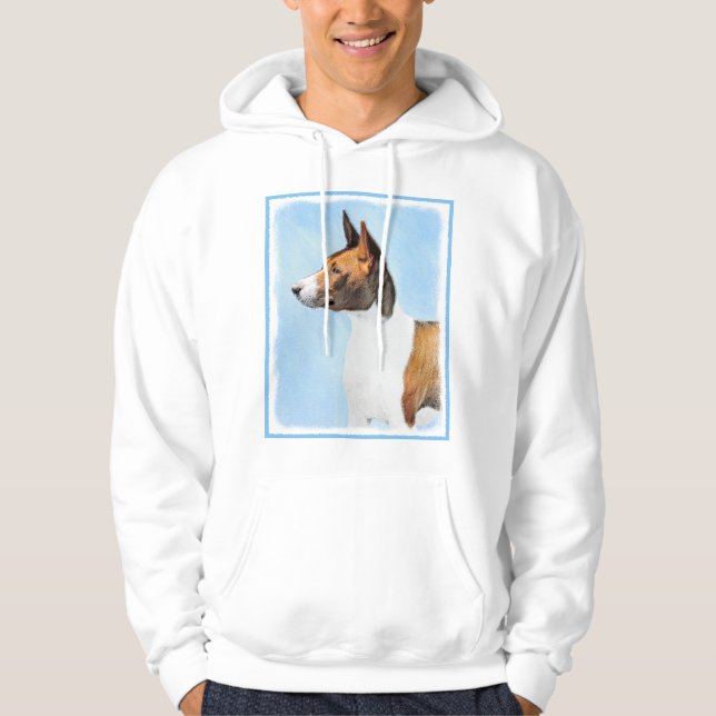Moletom Pintura Basenji - Arte Original Custa (Frente)