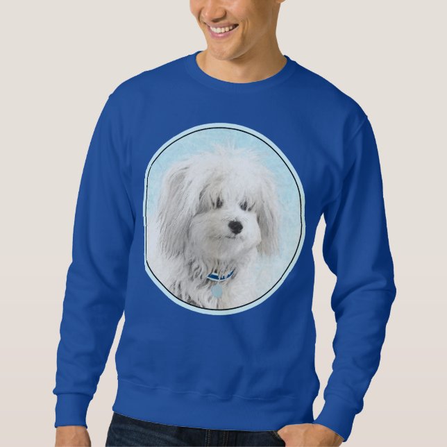 Moletom Pintura de Algodão de Tulear - Arte de Cachorro Or (Frente)