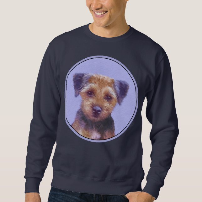 Moletom Pintura de Borda Terrier - Arte de Cachorro Origin (Frente)