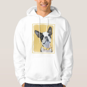 Moletom Pintura de Boston Terrier - Arte de Cachorro Origi