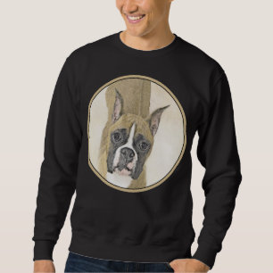 Moletom Pintura de Boxer - Arte de Cachorro Original Bonit