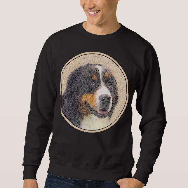 Moletom Pintura de Cachorro de Montanha Bernese - Arte Ori (Frente)