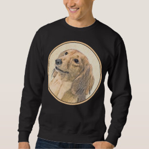 Moletom Pintura de Dachshund (Longhaired) - Arte de Cão Or