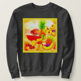 Moletom Pintura de Frutas Tropicais exótica. Compre agora