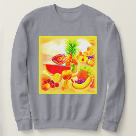 Moletom Pintura de Frutas Tropicais exótica. Compre agora