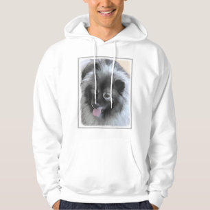 Moletom Pintura de Keeshond Bailey - Arte de Cachorro Orig