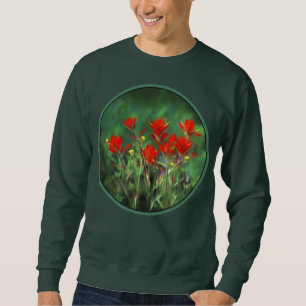Moletom Pintura de pincel índio - Arte Flor Original