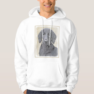 Moletom Pintura De Retriever Revestida Plana - Arte De Cã