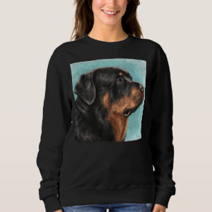 Moletom Pintura De Um Rottweiler Adorável Do Lado L