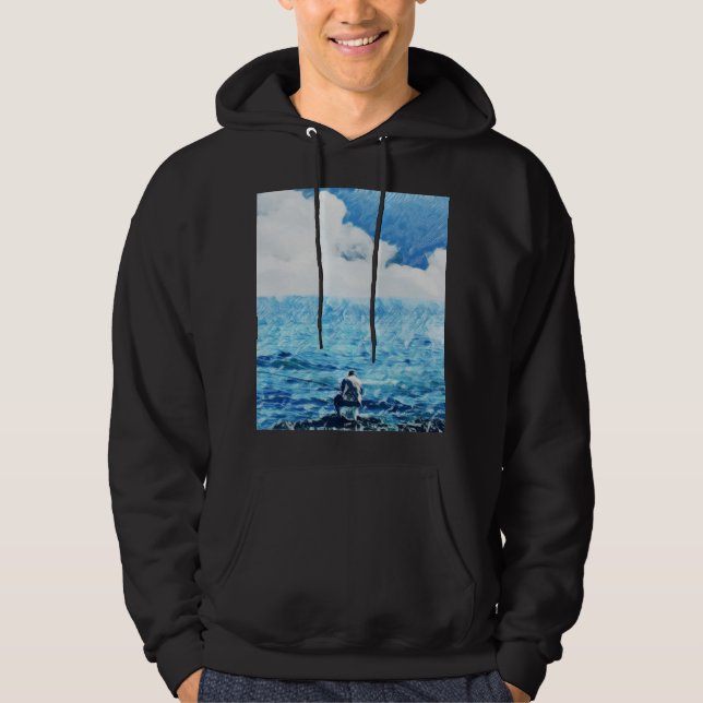 Moletom Pintura do homem de anjo (Frente)