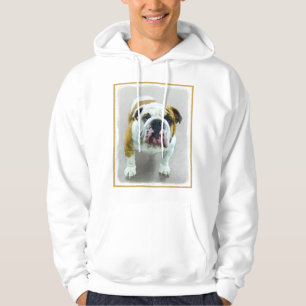 Moletom Pintura em Bulldog - Arte Cão Original Bonita