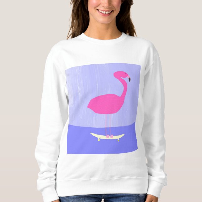 Moletom pintura flamingo (Frente)