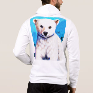 Moletom Pintura impressionante de um Cubo de Urso Polar. C