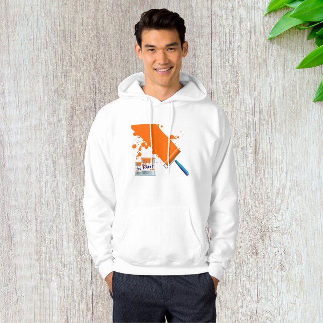 Moletom Pintura Laranja Pintura Mens Hoodie (Criador carregado)