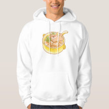 Piou o Cão Shiba na Tigela de Sopa Kawaii