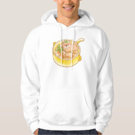 Moletom Piou o Cão Shiba na Tigela de Sopa Kawaii