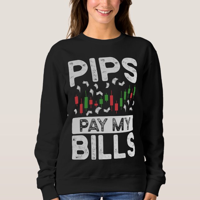 Moletom Pips Pagam Minhas Contas BACKPRINT Forex (Frente)