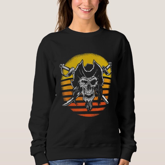Moletom Pirata Crânio E Dagger Sunrise (Frente)