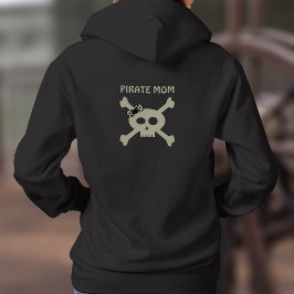 Moletom Pirata Mãe, Crânio e Crossbones Mulheres Hoodie