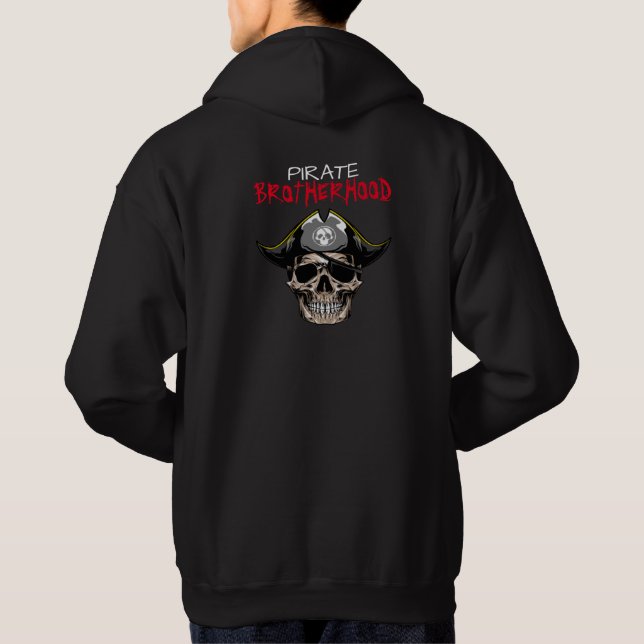 Moletom PIRATE SKULL BROTHERHOOD T Shirt Hoodie (Verso)
