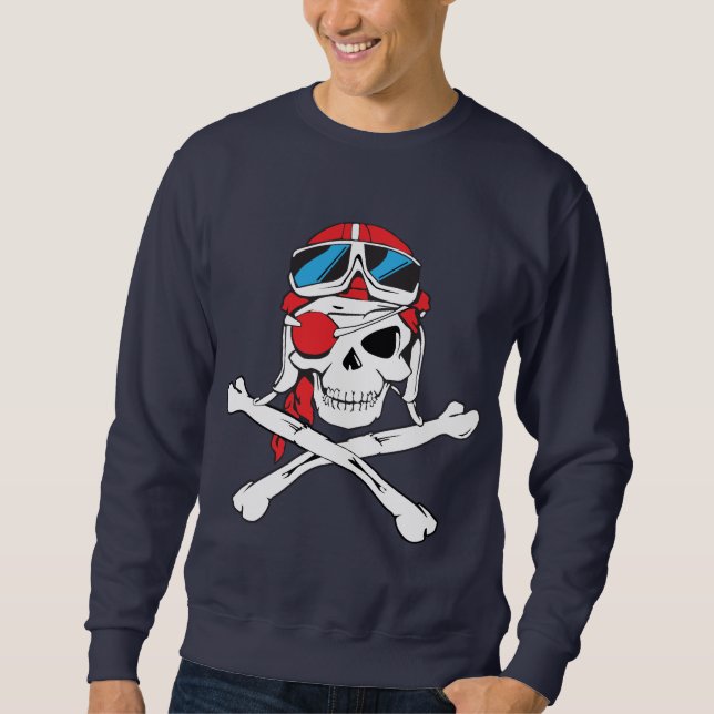 Moletom Pirate Skull/Eye Patch (Frente)