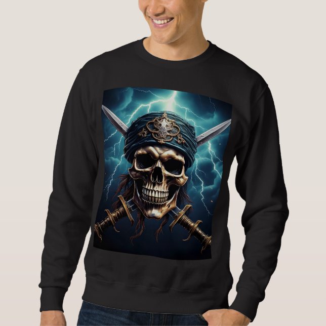 Moletom Pirate Skull with Swords (Frente)