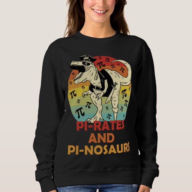 Moletom PIrates PInosaurs Math 3 14 Number Mathlete Genius (Frente)