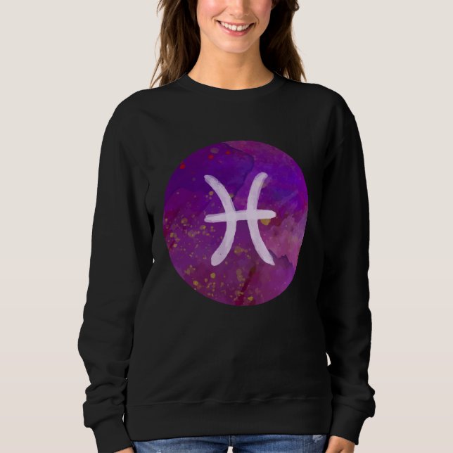Moletom Pisces Zodiac Horoscope Astrology Astronomy Women  (Frente)