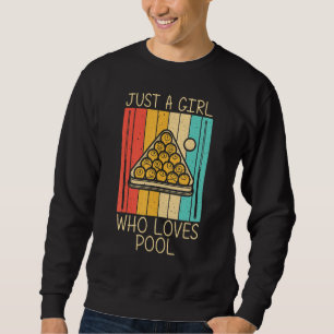 Moletom Piscina legal Para Meninas Crianças Snooker Billia