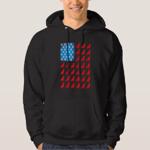 Moletom Pista de German shepherd do Dia da Independência A