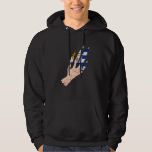 Moletom Pista De Mão Com Bandeira Do Uruguai