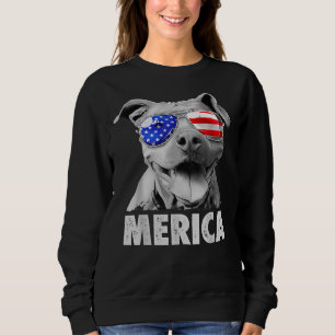 Moletom Pit Bull 4 De Julho Merica Men American Flag Sung