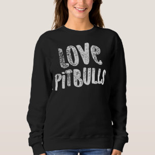 Moletom Pit Bull Love Pitbulls White American Bully Light