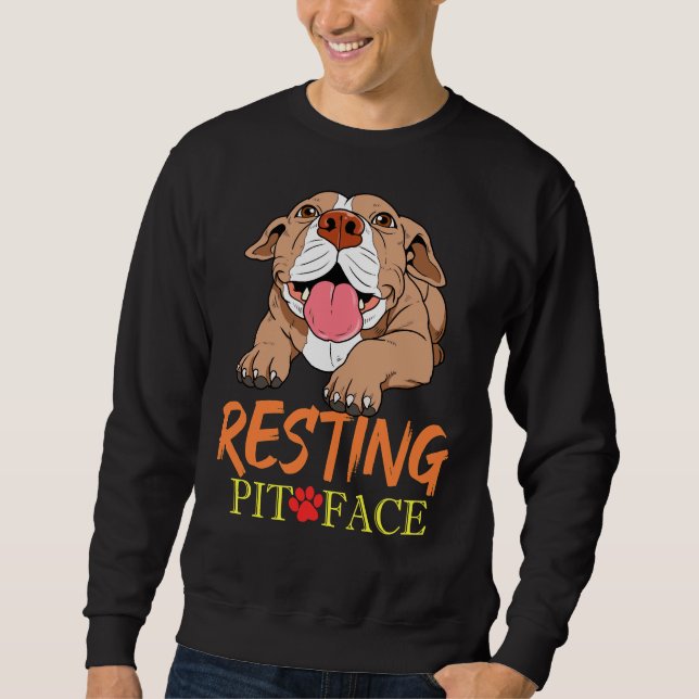 Moletom Pit De Descolagem Face Pitbull Pit Bull Produto Te (Frente)