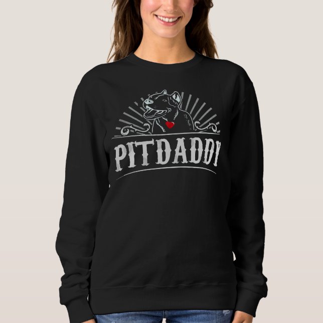 Moletom Pit Pai Pitbull Pai Cachorro Cabeçalho (Frente)