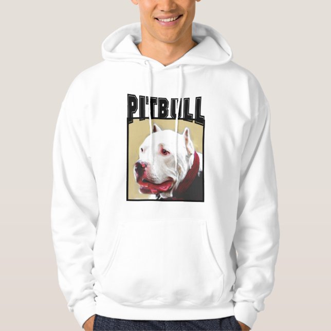 Moletom Pitbull branco (Frente)