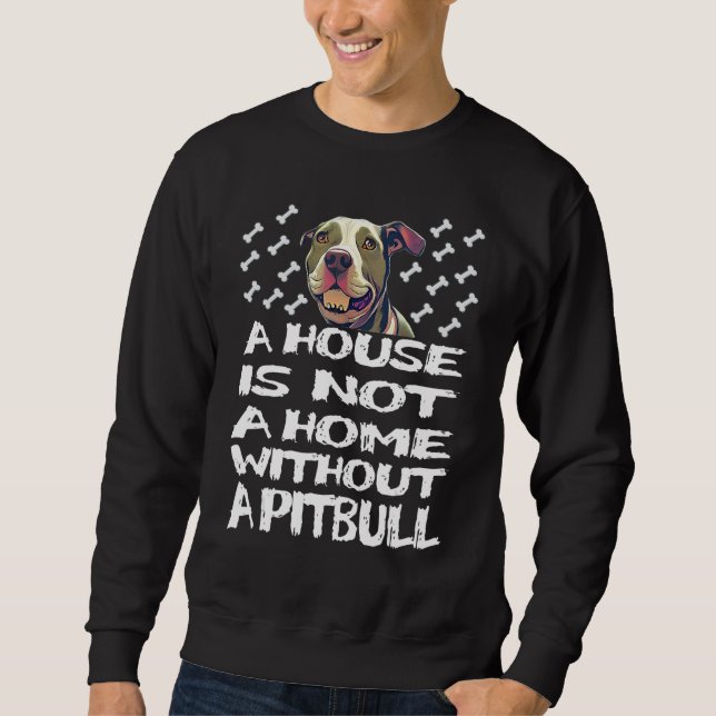 Moletom Pitbull Cão Resgate de Pit Bull Terrier Mãe Pai (Frente)