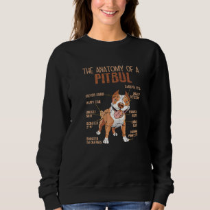 Moletom Pitbull cita os pontos do cão de colarinho Pitbull