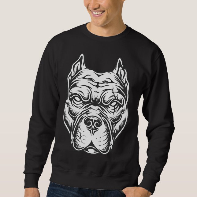 Moletom Pitbull Face Clássica (Frente)