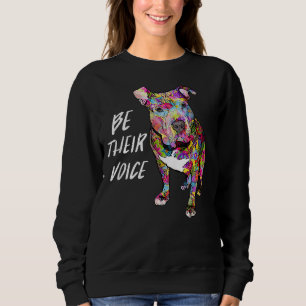 Moletom Pitbull Hippie Seja Sua Voz Paz Amor E Pitbu